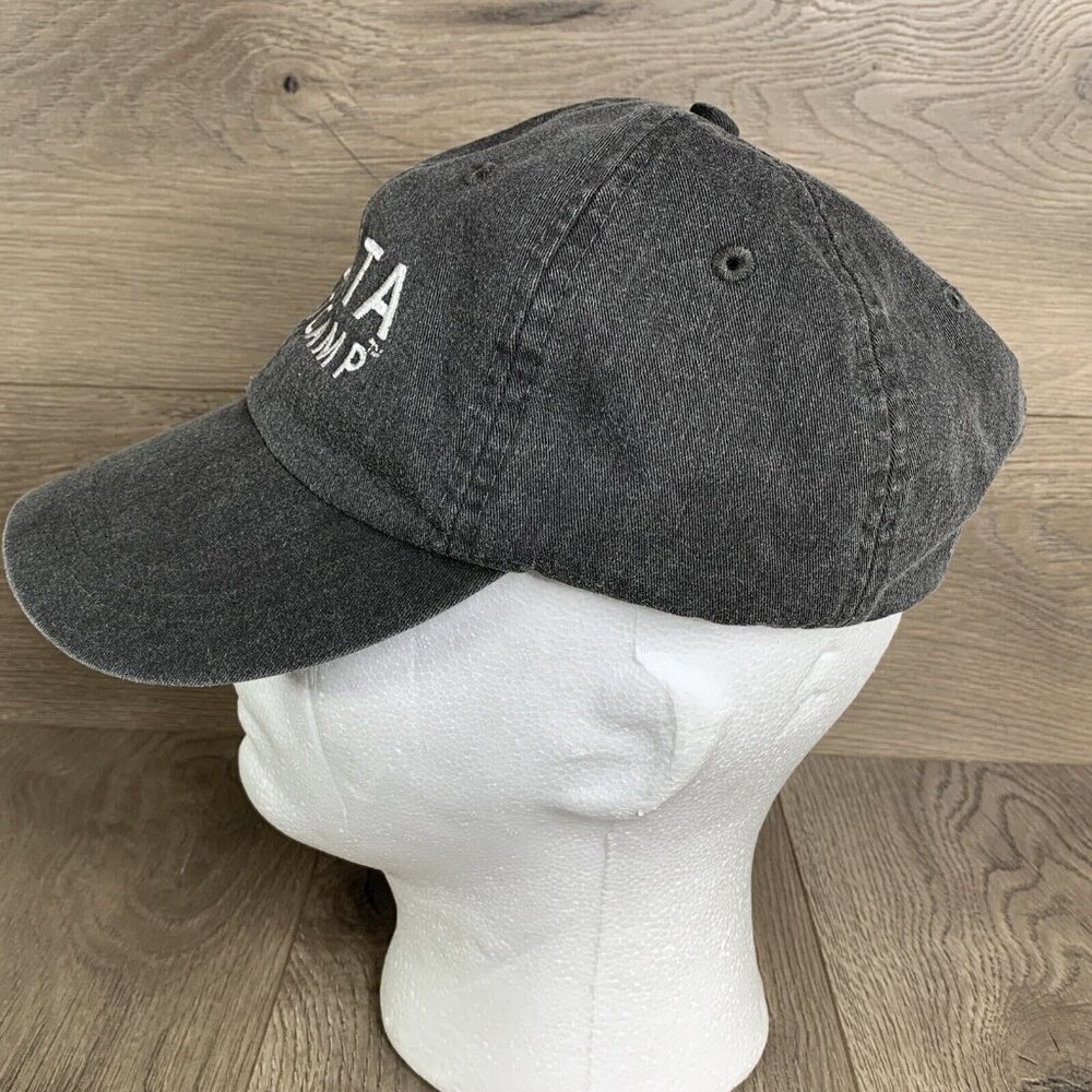 Tabata Boot Camp Grey Ball Cap Canvas Nylon Liner Leather Strap Slid Clamp Close - Picture 3 of 11